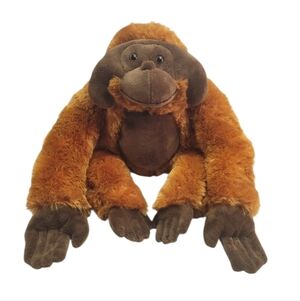 Adventure Planet Plush Orange Orangutan Monkey 20” inches Long Can Hang Animal